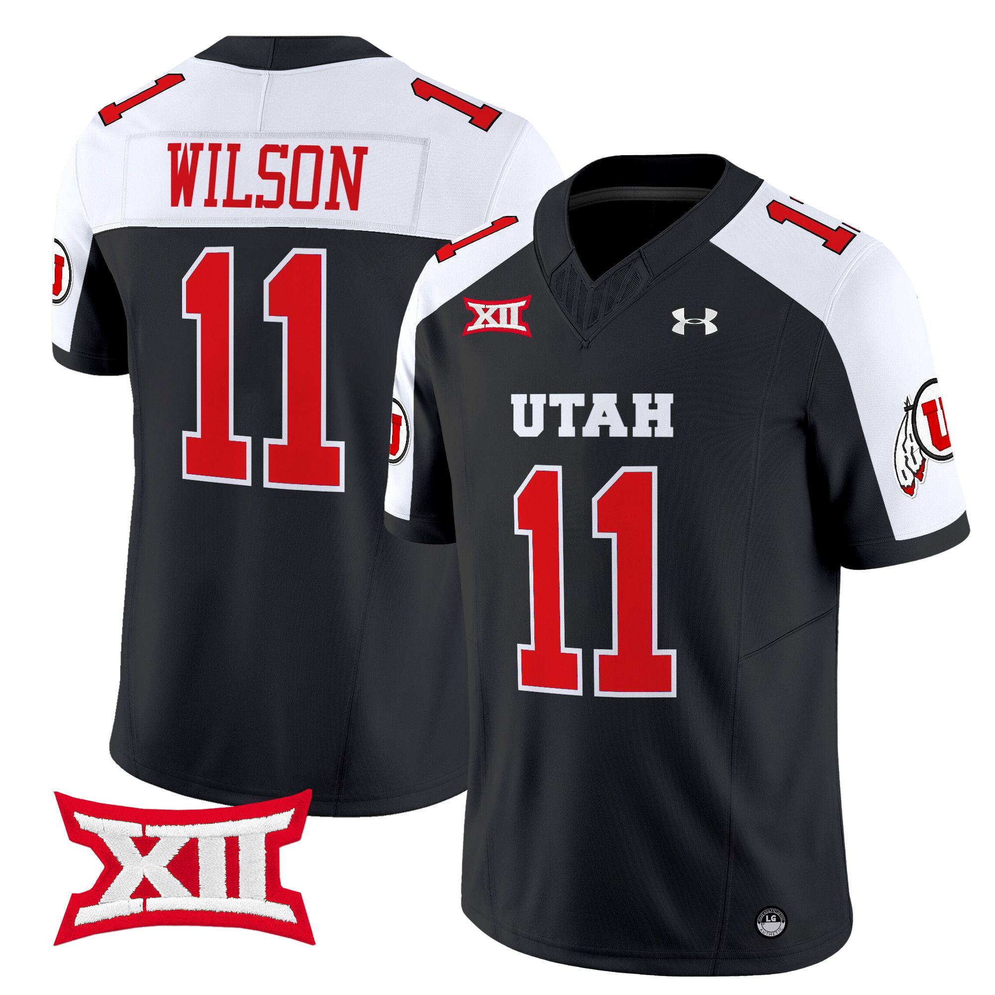 Men Utah Utes #11 Wilson Black 2024 Vapor Limited NCAA Jersey style 1->more ncaa teams->NCAA Jersey